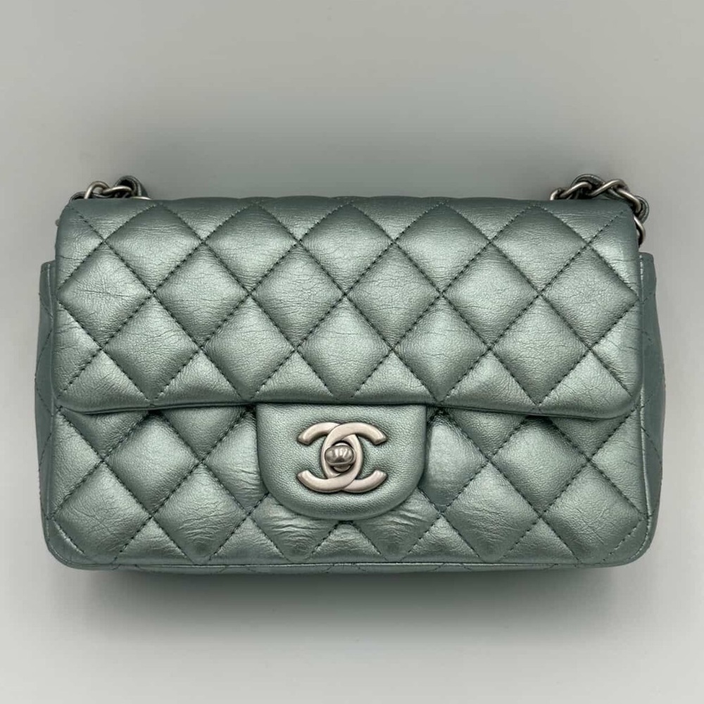 Chanel Classic Flap Pale Green - RARE COLOR